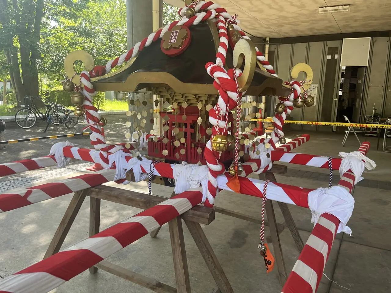 小山田桜台団地　夏祭り　神輿