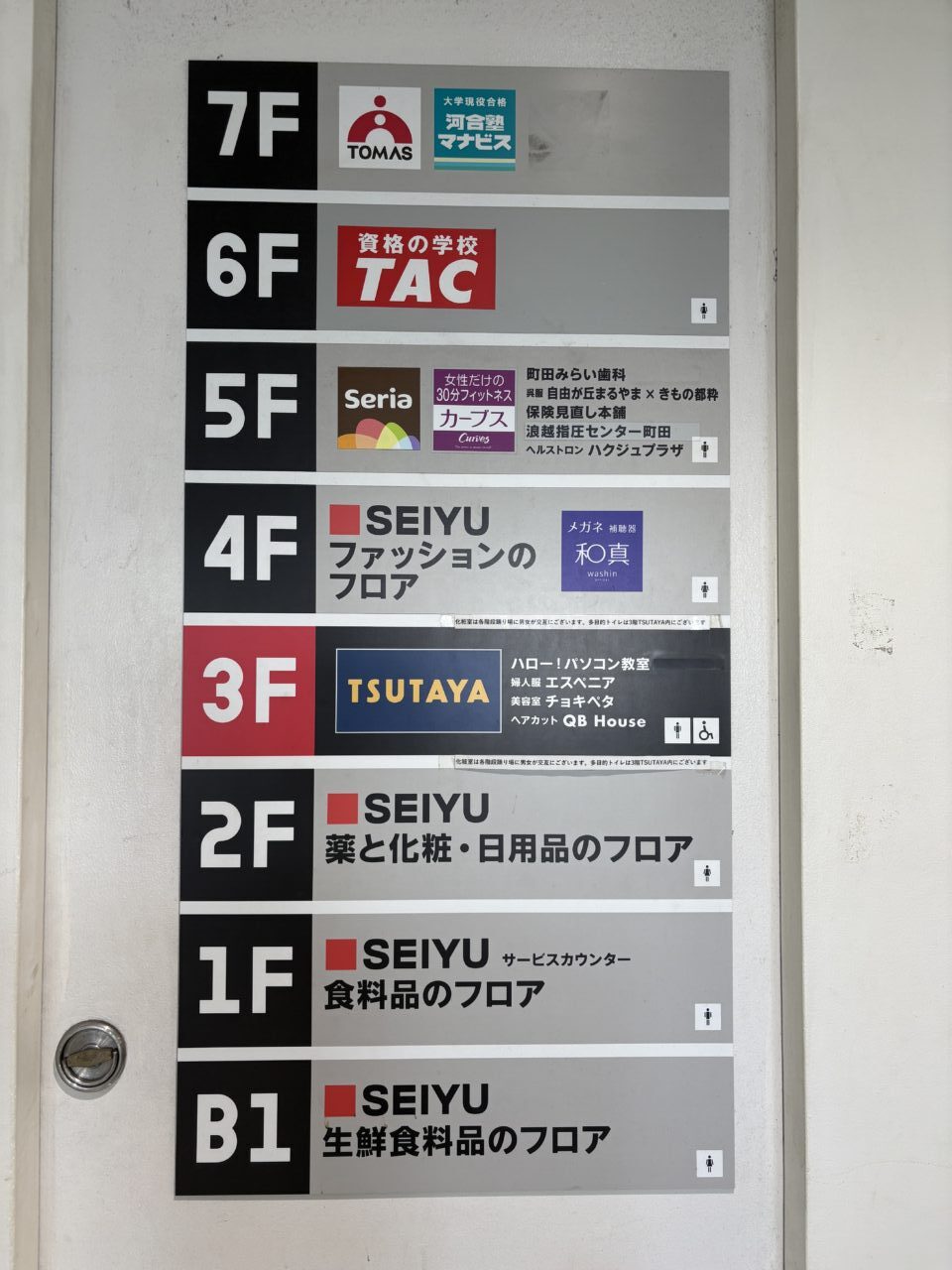 西友町田 フロア案内