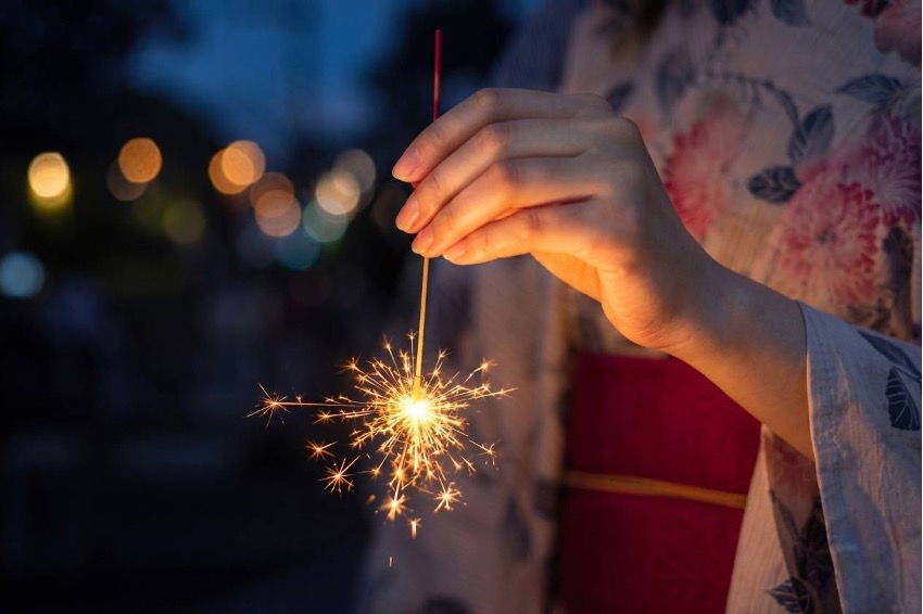 YAKUSHI夏祭り 手持ち花火