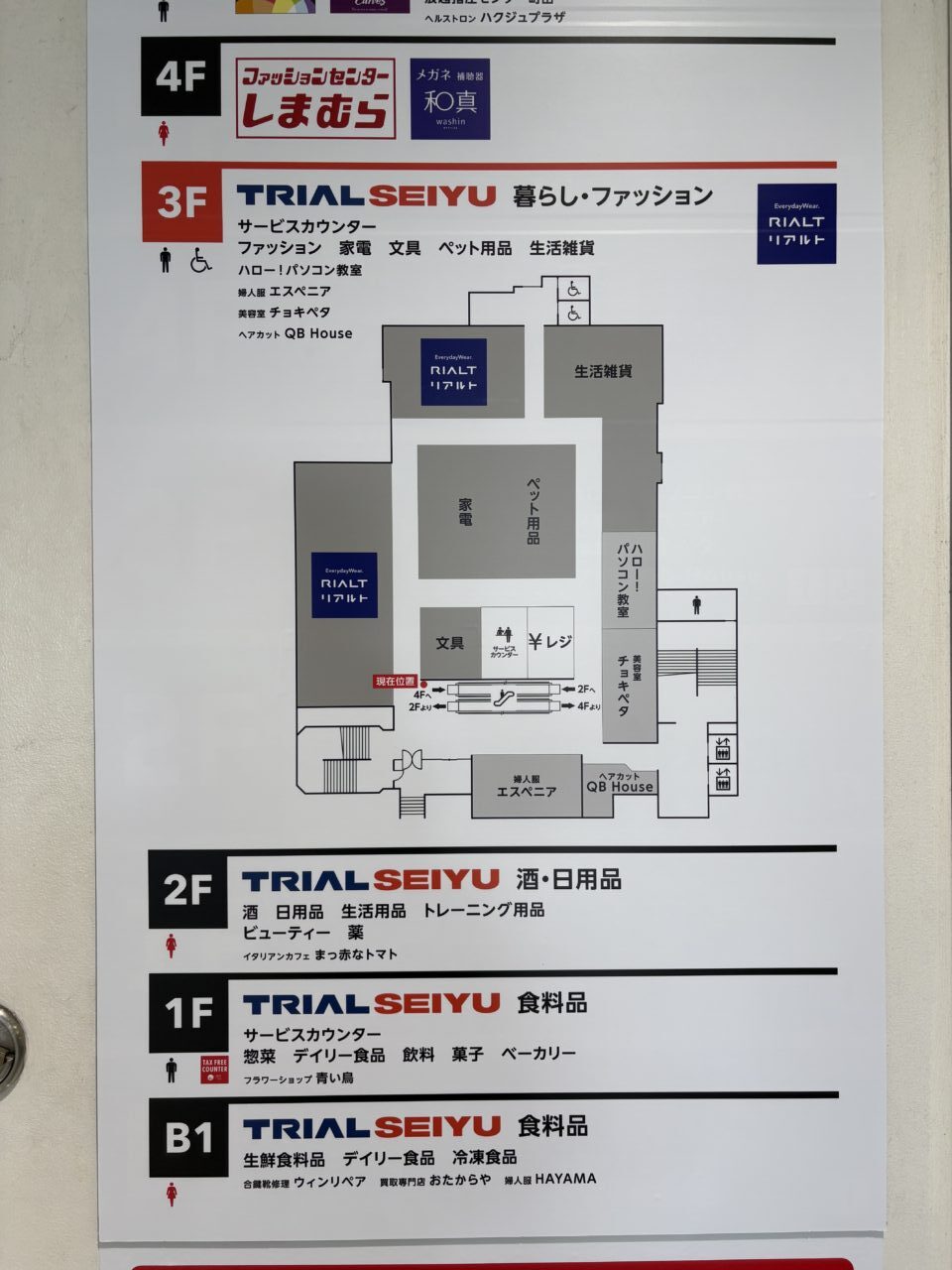 トライアル西友町田 フロアマップ